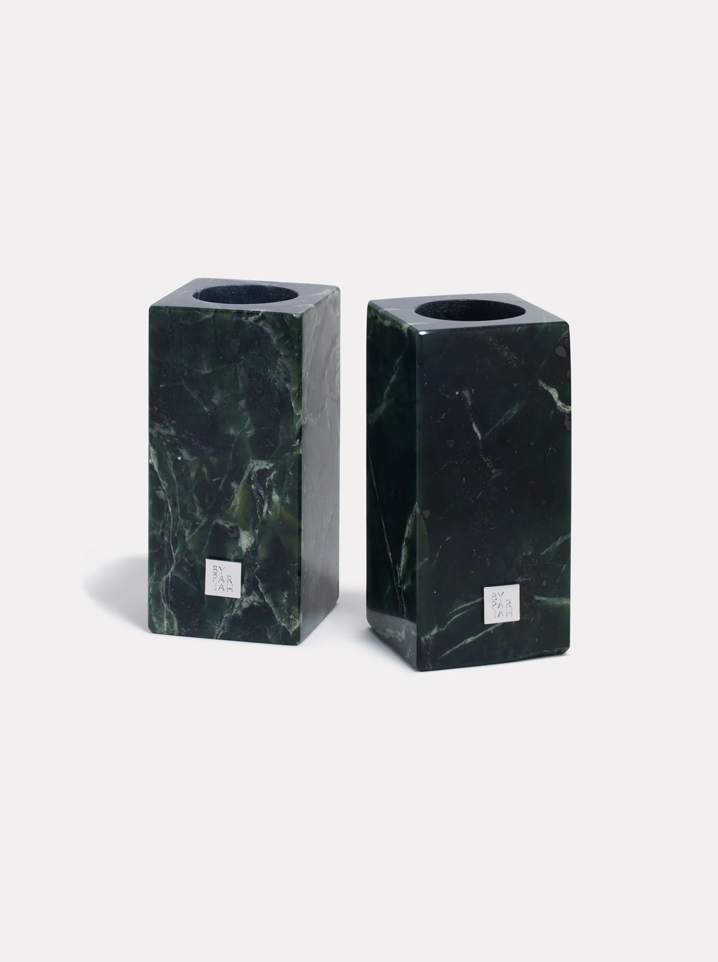 Small Marble Candlestick Holder - Green - Image 3