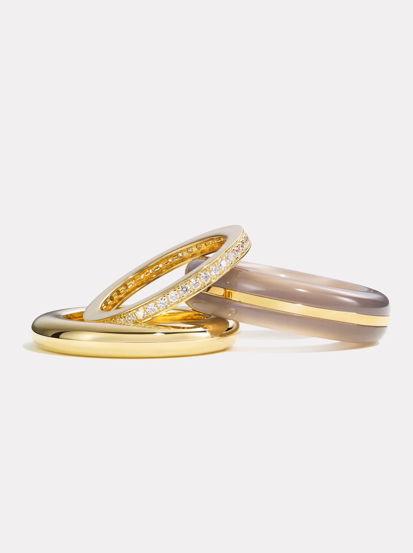 Stack_Classic Ring Stack | Grey Agate - 50 - Image 3
