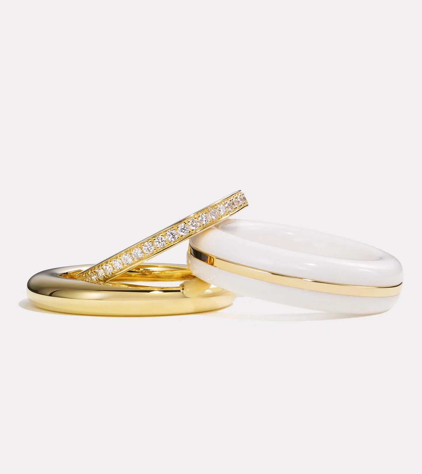 Stack_Classic Ring Stack | White Agate - 51 - Image 3