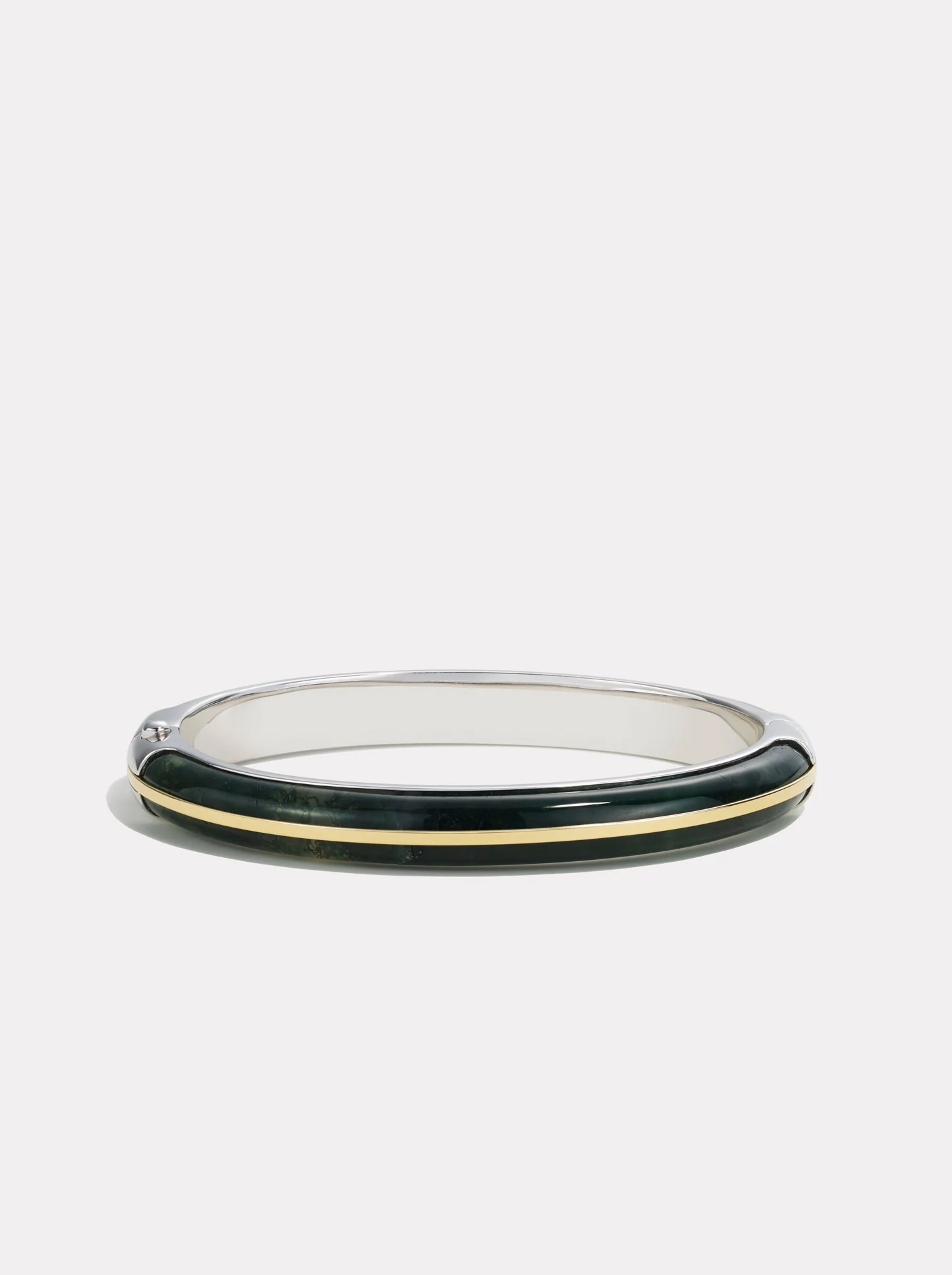 Classic Bangle Stack | Moss Agate - Image 3