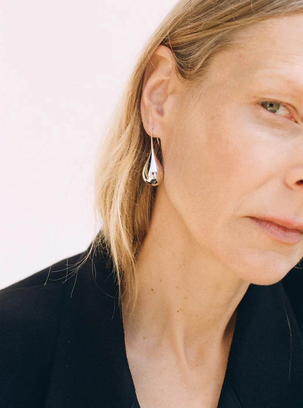Large Drop Earrings | Sterling Silver - Image 3
