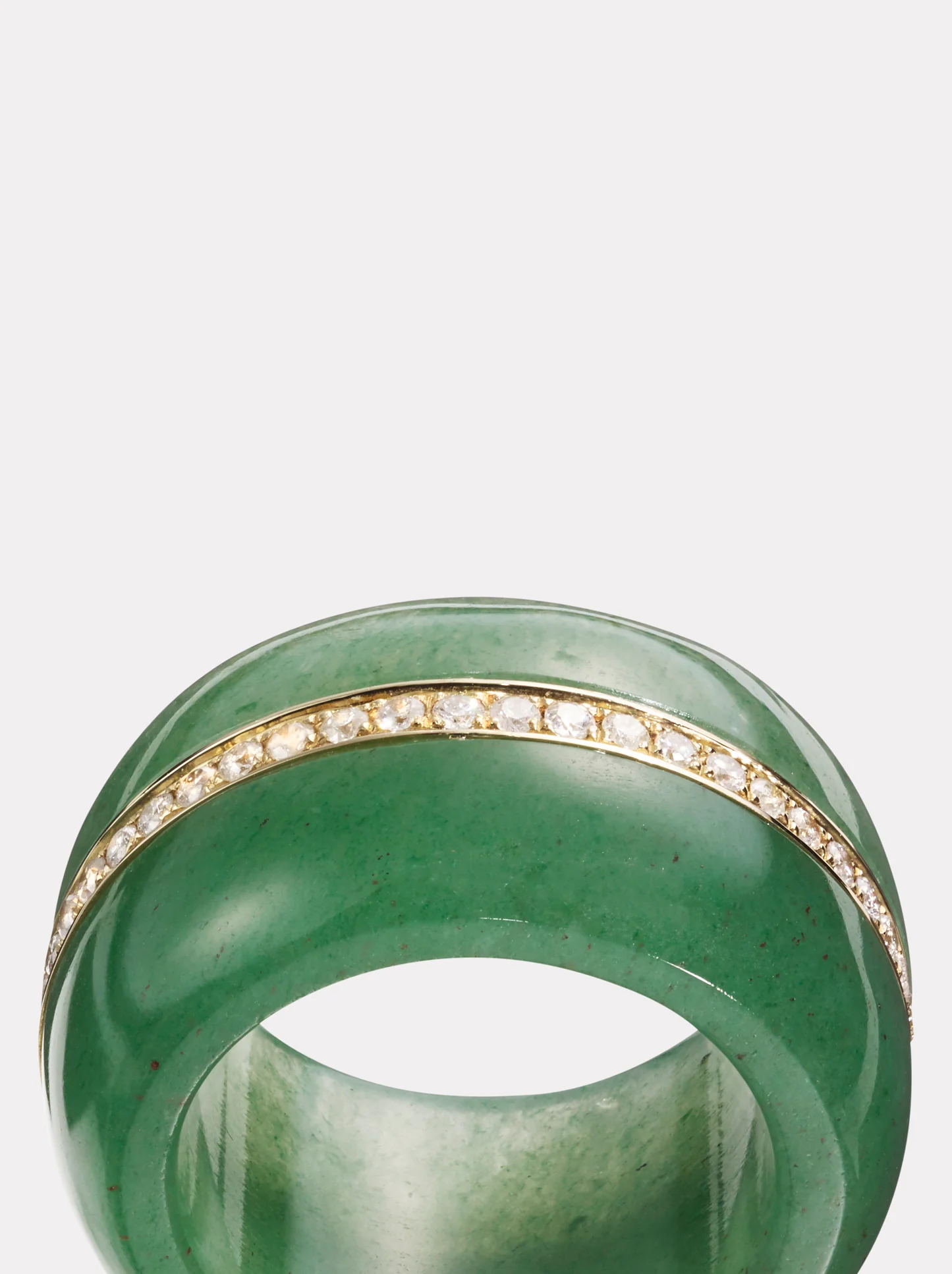 Pebble Cocktail Ring - Green Aventurine | 14K Gold - Image 3