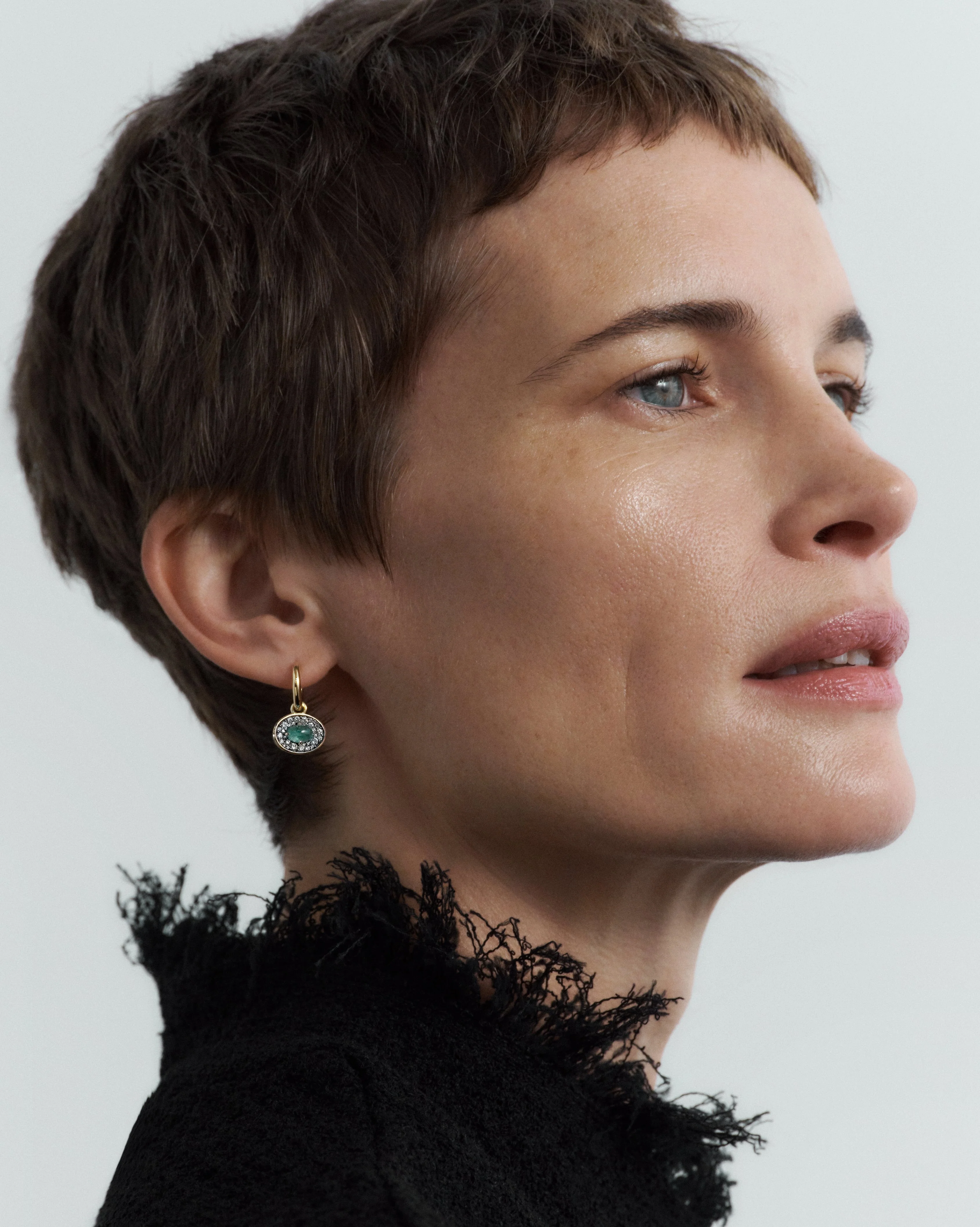 Reverie Emerald Hoops - Image 3