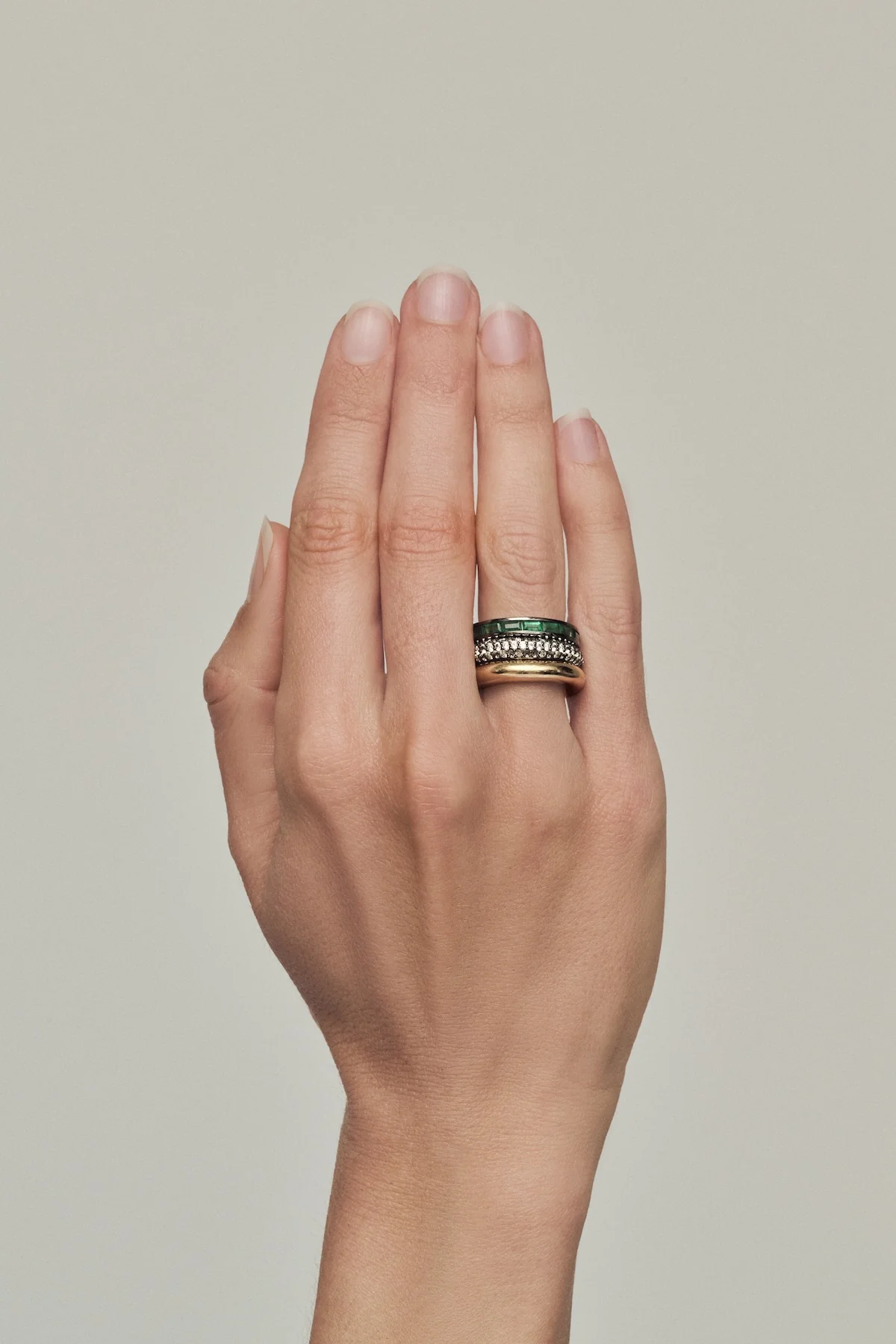 Stack_Reverie Emerald Prism Ring Stack - 52 - Image 3