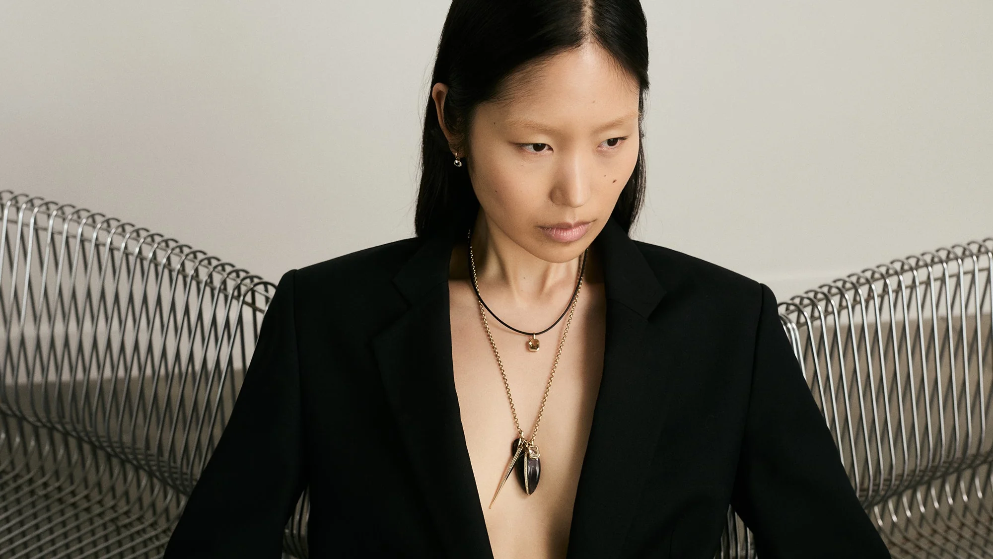 The Lumen Octagon Pendant | Champagne Quartz - Image 3